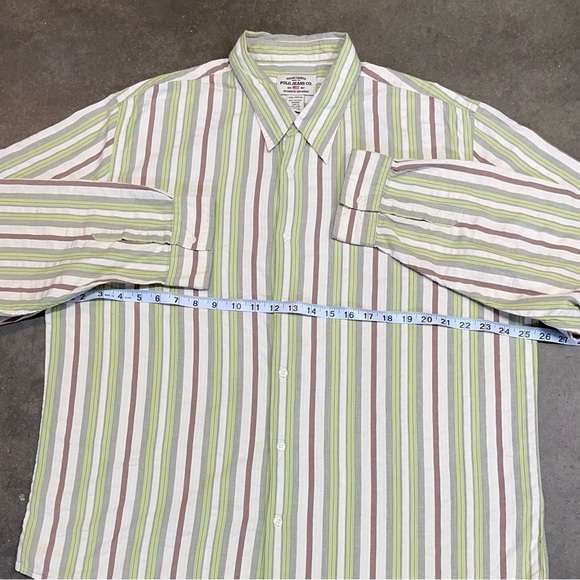 Vintage Polo Jeans Co Ralph Lauren Striped Button Shirt - Picture 6 of 8
